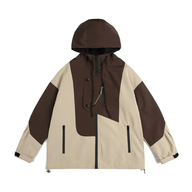 Harajuku Women's Overcoats - Chic Contrast Jackets