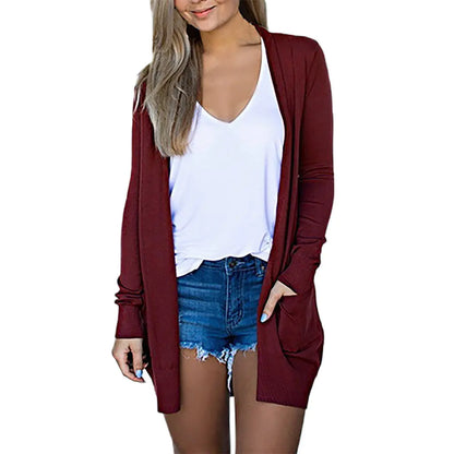 Cardigan Jackets with Functional Pockets