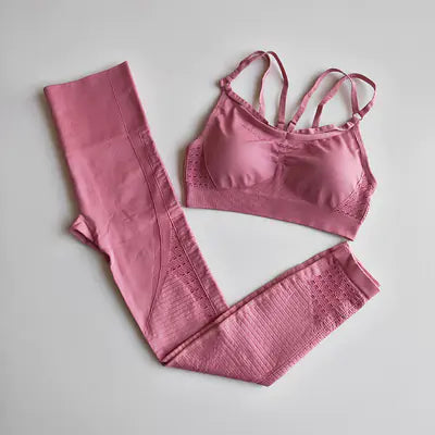 Breathable Athletic Set with Yoga Clothes and Tank Top