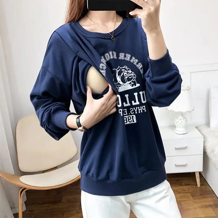 Maternity Breastfeeding Clothes for Nursing Mothers
