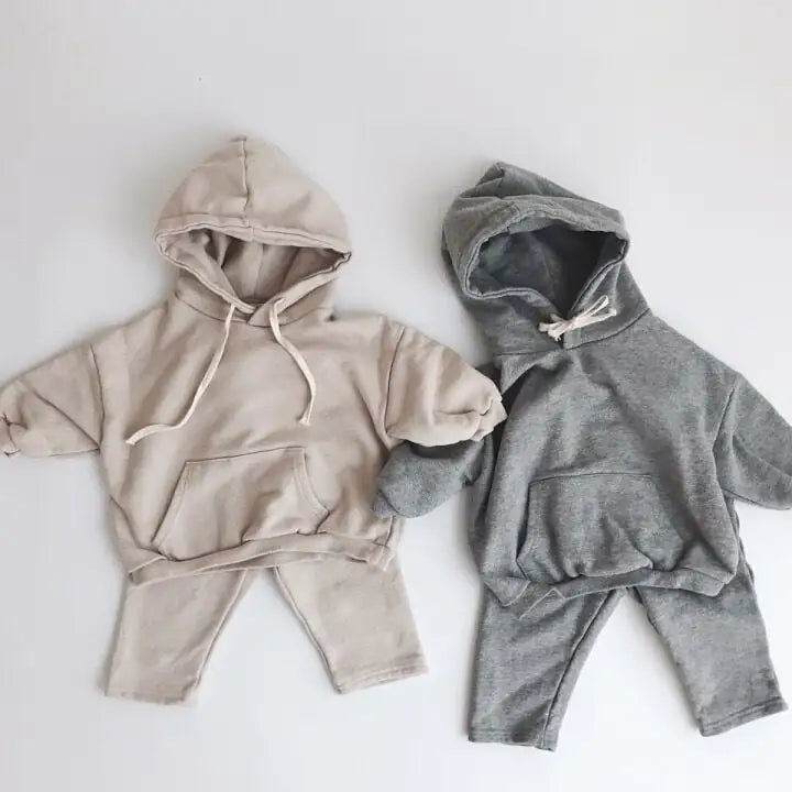 Hooded Sweater and Sports Pants for Baby's Clothes