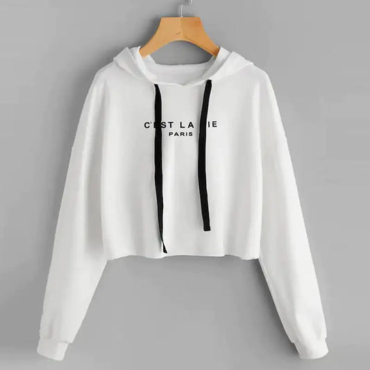 Hooded Printed Sweatshirt for Women
