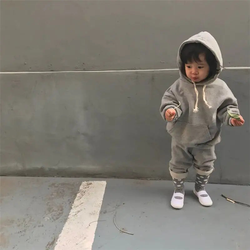 Hooded Sweater and Sports Pants for Baby's Clothes