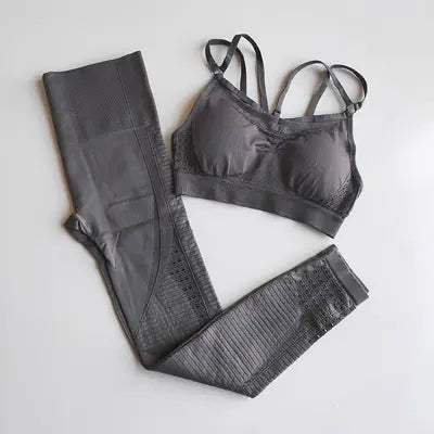 Breathable Athletic Set with Yoga Clothes and Tank Top