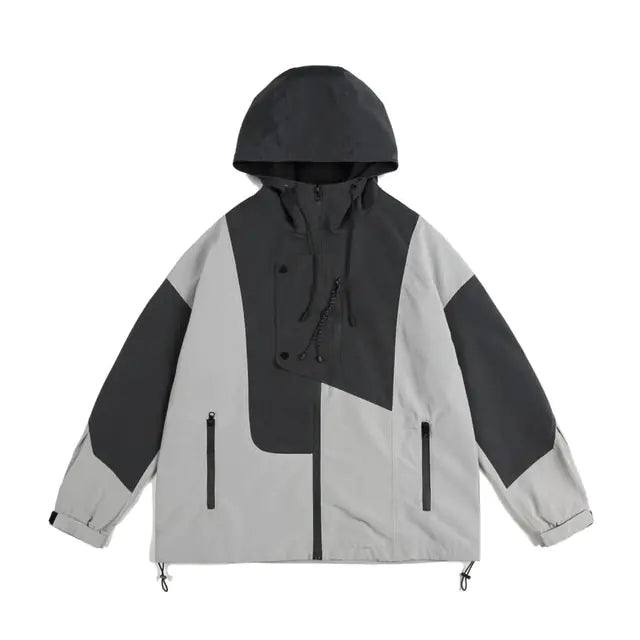 Harajuku Women's Overcoats - Chic Contrast Jackets