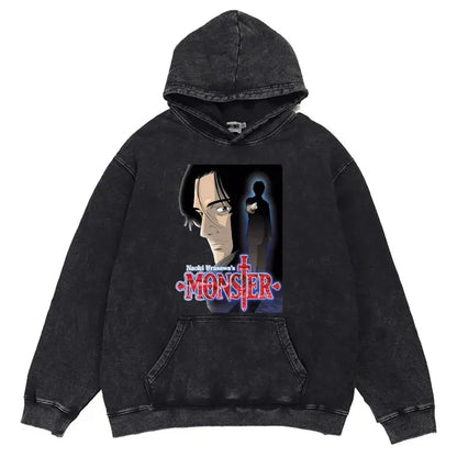 Customizable Retro Washed Cotton Oversized Hoodies