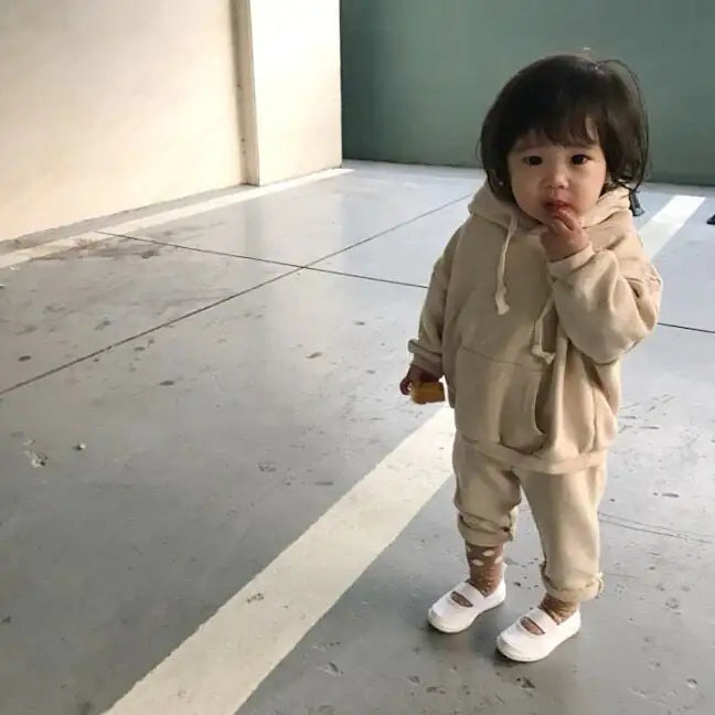 Hooded Sweater and Sports Pants for Baby's Clothes