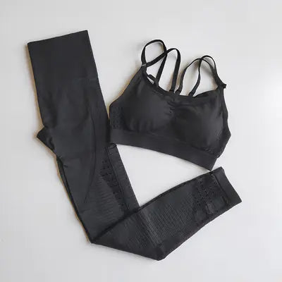 Breathable Athletic Set with Yoga Clothes and Tank Top