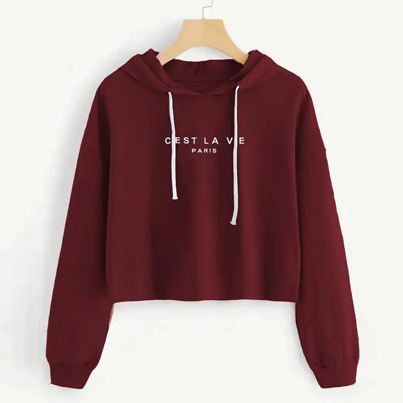 Hooded Printed Sweatshirt for Women