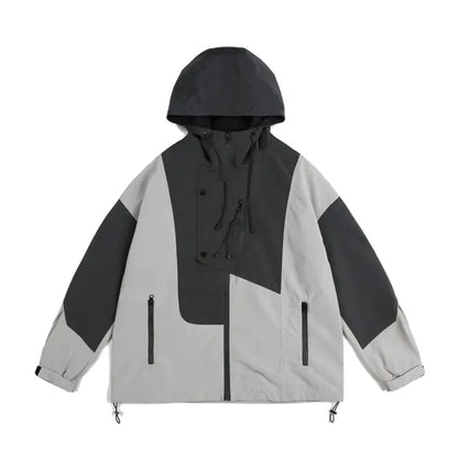 Harajuku Women's Overcoats - Chic Contrast Jackets